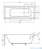 Besco Modern Slim 170x70cm wanna prostokątna #WAM-170-SL